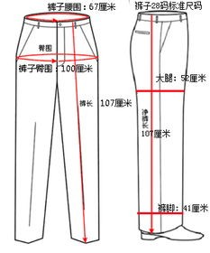 28的裤子腰围是多少(裤型尺寸参考表:筒型,锥型,萝卜,喇叭)