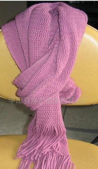 针织围巾(简单时尚棒针围巾编织说明)